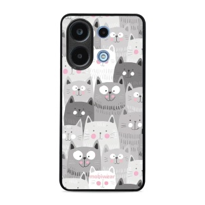 Lesklý kryt Mobiwear Glossy - Xiaomi Redmi Note 13 4G - G045G - Kočičky