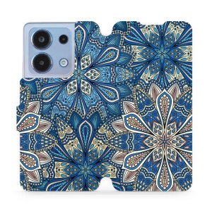 Flipové pouzdro Mobiwear - Xiaomi Redmi Note 13 4G - V108P Modré mandala květy