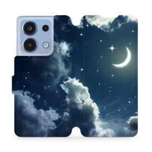 Flipové pouzdro Mobiwear - Xiaomi Redmi Note 13 4G - V145P Noční obloha s měsícem