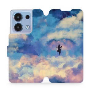 Flipové pouzdro Mobiwear - Xiaomi Redmi Note 13 4G - MR09S Dívka na houpačce v oblacích