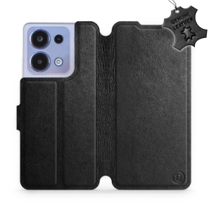 Kožené flip pouzdro Mobiwear - Xiaomi Redmi Note 13 4G - Černé