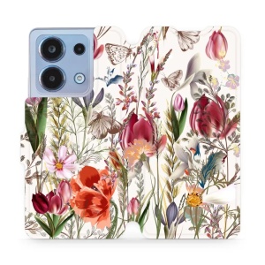 Flipové pouzdro Mobiwear - Xiaomi Redmi Note 13 4G - MP01S Rozkvetlá louka