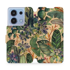Flipové pouzdro Mobiwear - Xiaomi Redmi Note 13 4G - VP05S Sukulenty