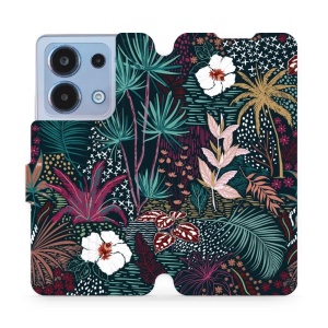 Flipové pouzdro Mobiwear - Xiaomi Redmi Note 13 4G - VP13S Temná flóra