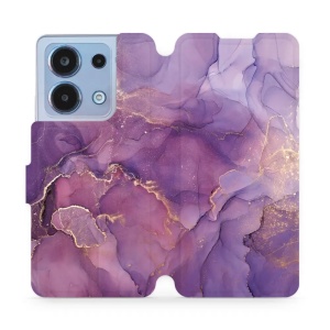 Flipové pouzdro Mobiwear - Xiaomi Redmi Note 13 4G - VP20S Fialový mramor