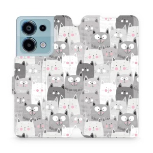 Flipové pouzdro Mobiwear - Xiaomi Redmi Note 13 Pro 4G / Poco M6 Pro 4G - M099P Kočičky