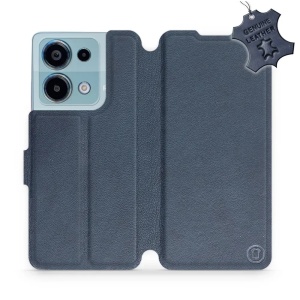 Kožené flip pouzdro Mobiwear - Xiaomi Redmi Note 13 Pro 4G / Poco M6 Pro 4G - Modré