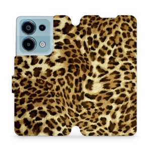 Flipové pouzdro Mobiwear - Xiaomi Redmi Note 13 Pro 4G / Poco M6 Pro 4G - VA33P Leopardí vzor