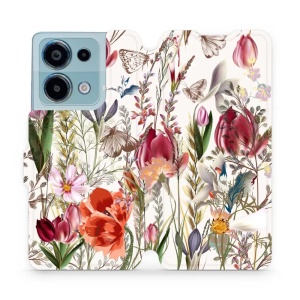 Flipové pouzdro Mobiwear - Xiaomi Redmi Note 13 Pro 4G / Poco M6 Pro 4G - MP01S Rozkvetlá louka
