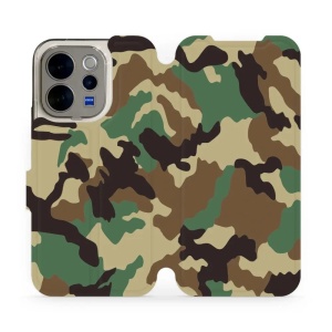 Flip pouzdro na mobil Vivo V70 5G - Mobiwear V111P, maskáče