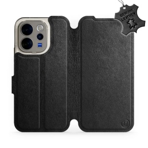 Kožené flip pouzdro na mobil Vivo V70 5G - Mobiwear - černé