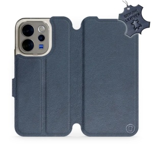 Kožené flip pouzdro na mobil Vivo V70 5G - Mobiwear - modré