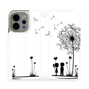 Flip pouzdro na mobil Vivo V70 5G - Mobiwear MH16P, dvojice s pampeliškou