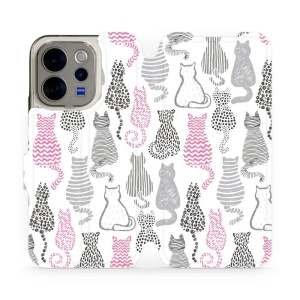 Flip pouzdro na mobil Vivo V70 5G - Mobiwear MX01S, kočičí zádíčka