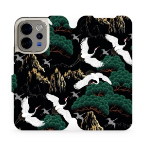 Flip pouzdro na mobil Vivo V70 5G - Mobiwear VP16S, jeřábi