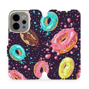 Flip pouzdro na mobil Vivo V70 5G - Mobiwear VP19S, donutky