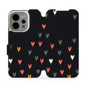 Flip pouzdro na mobil Vivo V70 5G - Mobiwear VP79S, srdíčka