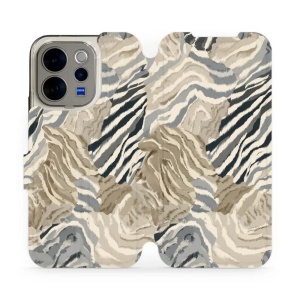 Flip pouzdro na mobil Vivo V70 5G - Mobiwear V168S, pruhovaná malba