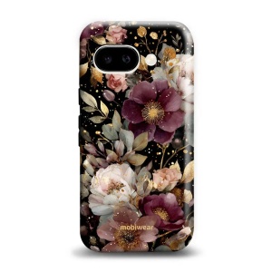 Odolný kryt na mobil Google Pixel 10a - Mobiwear Elite Pro E169E, zlatavé kvítky
