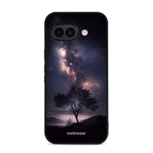Lesklý kryt na mobil Google Pixel 10a - Mobiwear Glossy G005G, strom s galaxií