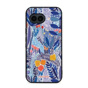 Lesklý kryt na mobil Google Pixel 10a - Mobiwear Glossy G037G, modrá květena