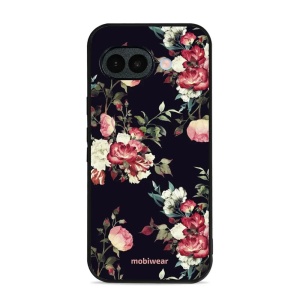 Lesklý kryt na mobil Google Pixel 10a - Mobiwear Glossy G040G, růže na černé
