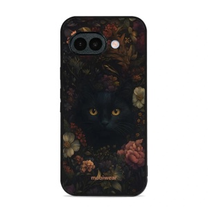 Lesklý kryt na mobil Google Pixel 10a - Mobiwear Glossy G161G, temná kočka