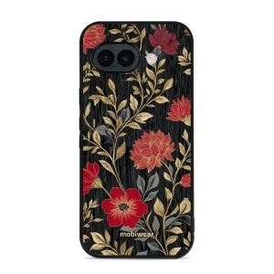 Lesklý kryt na mobil Google Pixel 10a - Mobiwear Glossy G172G, červená kvítka
