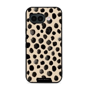 Lesklý kryt na mobil Google Pixel 10a - Mobiwear Glossy GA50G, černé puntíky
