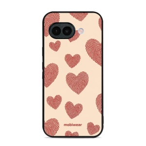 Lesklý kryt na mobil Google Pixel 10a - Mobiwear Glossy GP93G, otisk srdce