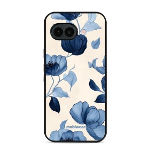 Lesklý kryt na mobil Google Pixel 10a - Mobiwear Glossy GP73G, modrá krása květů