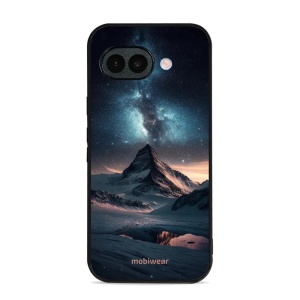 Lesklý kryt na mobil Google Pixel 10a - Mobiwear Glossy G006G, hora s hvězdnou oblohou