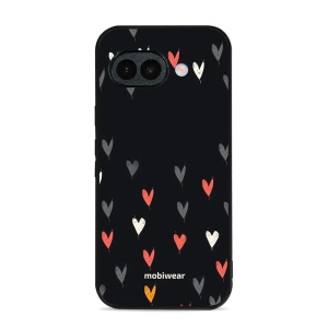 Lesklý kryt na mobil Google Pixel 10a - Mobiwear Glossy GP79G, srdíčka