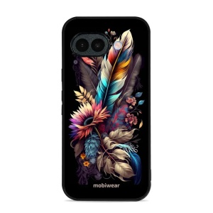 Lesklý kryt na mobil Google Pixel 10a - Mobiwear Glossy G011G, kytice s pírkem