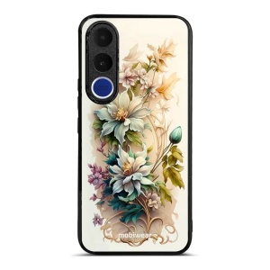 Lesklý kryt na mobil Vivo V70 FE - Mobiwear Glossy G014G, krémové květy