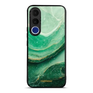 Lesklý kryt na mobil Vivo V70 FE - Mobiwear Glossy G023G, zelený mramor