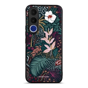 Lesklý kryt na mobil Vivo V70 FE - Mobiwear Glossy G043G, temná flóra