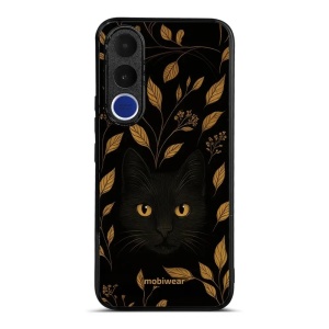 Lesklý kryt na mobil Vivo V70 FE - Mobiwear Glossy G164G, černá kočka