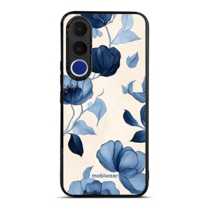 Lesklý kryt na mobil Vivo V70 FE - Mobiwear Glossy GP73G, modrá krása květů