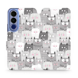 Flip pouzdro na mobil Vivo V70 FE - Mobiwear M099P, kočičky