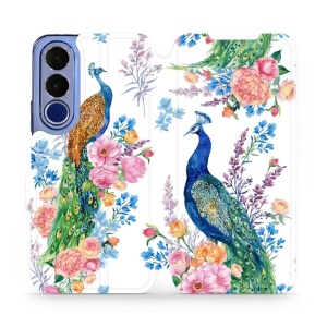 Flip pouzdro na mobil Vivo V70 FE - Mobiwear MX08S, pávi