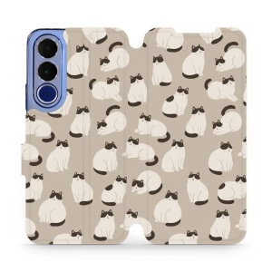 Flip pouzdro na mobil Vivo V70 FE - Mobiwear V160S, kočičáci