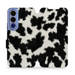 Flip pouzdro na mobil Vivo V70 FE - Mobiwear V165S, černá strakatá