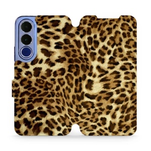 Flip pouzdro na mobil Vivo V70 FE - Mobiwear VA33P, leopardí vzor
