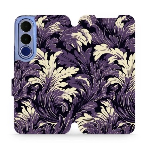 Flip pouzdro na mobil Vivo V70 FE - Mobiwear VA46S, fialové rostliny