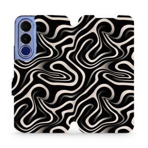 Flip pouzdro na mobil Vivo V70 FE - Mobiwear VA63S, vlnky a linky