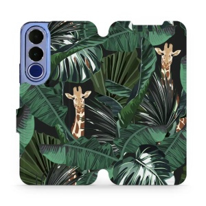 Flip pouzdro na mobil Vivo V70 FE - Mobiwear VP06P, žirafky