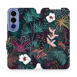 Flip pouzdro na mobil Vivo V70 FE - Mobiwear VP13S, temná flóra