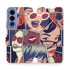 Flip pouzdro na mobil Vivo V70 FE - Mobiwear VP18P, komiks