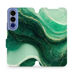 Flip pouzdro na mobil Vivo V70 FE - Mobiwear VP38S, zelený mramor